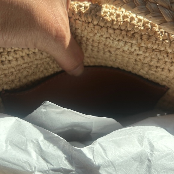 Lauren Ralph Lauren Natural Woven Crossbody Bag - Picture 4 of 7